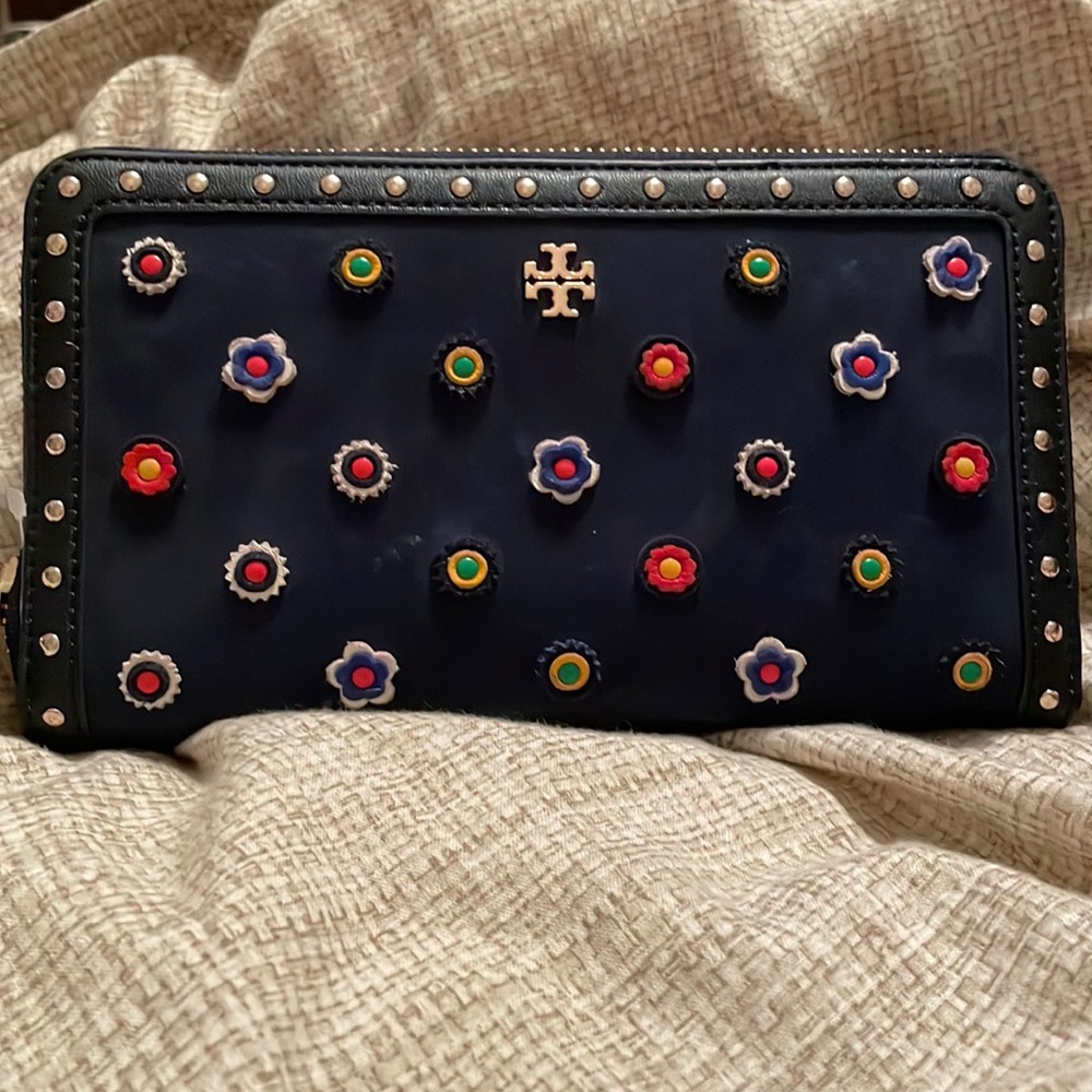 Tory Burch Navy Wallet